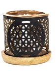 Porte-encens bougeoir Aromafume Fleur de Vie | Pour encens en briques