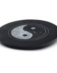 Porte-encens Yin&Yang rond en pierre 10cm