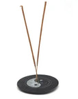 Porte-encens Yin&Yang rond en pierre 10cm