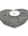 Bougeoir Porte-encens naturel en pierre ollaire 11cm | Cœur