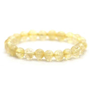 Bracelet perles Citrine naturelle | Véritables pierres fines 8mm