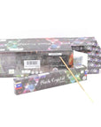 Encens Black Crystal 15g Satya Sai Baba | Bâtonnets d'encens Indien naturels