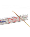 Encens Musc blanc 15g Satya Sai Baba | Bâtonnets d'encens Indien naturels