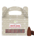 Encens Satya Sauge blanche cônes backflow | 24 cônes à reflux