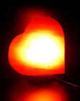Lampe de sel de l'Himalaya rose Coeur 20cm 5kg | Taillée à la main