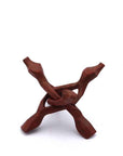 Support en bois 15cm pour coquille d'ormeau | Trépied Naturel fait-main