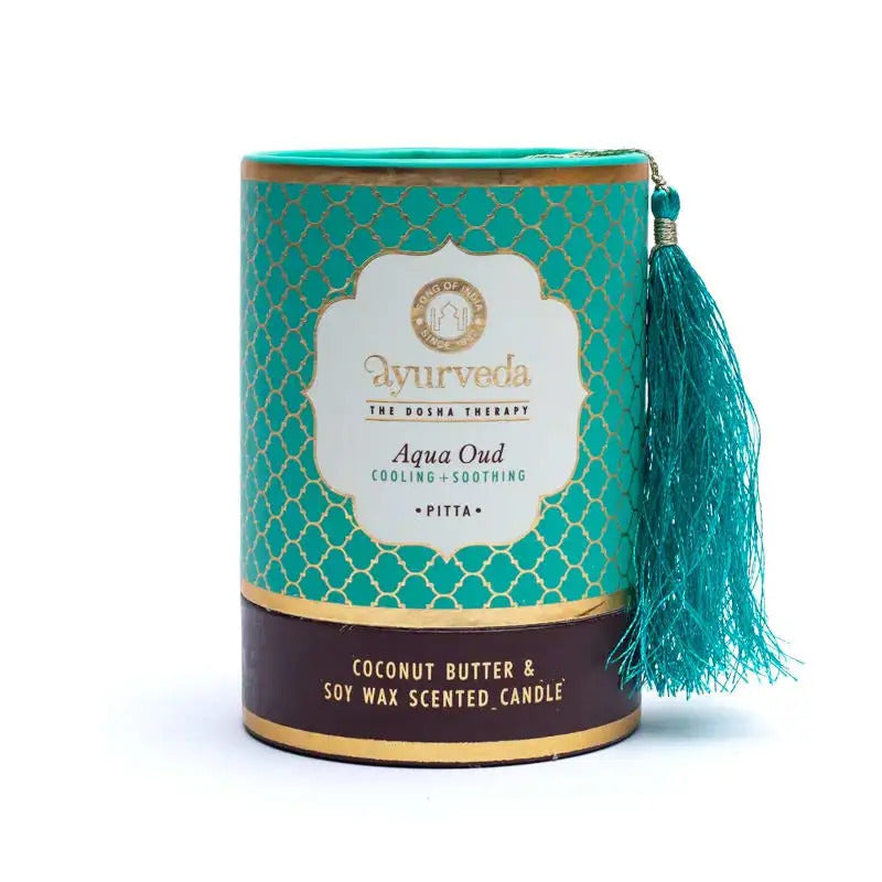 Bougie parfumée Aqua Oud 200gr Organic Goodness | Ayurveda Pitta