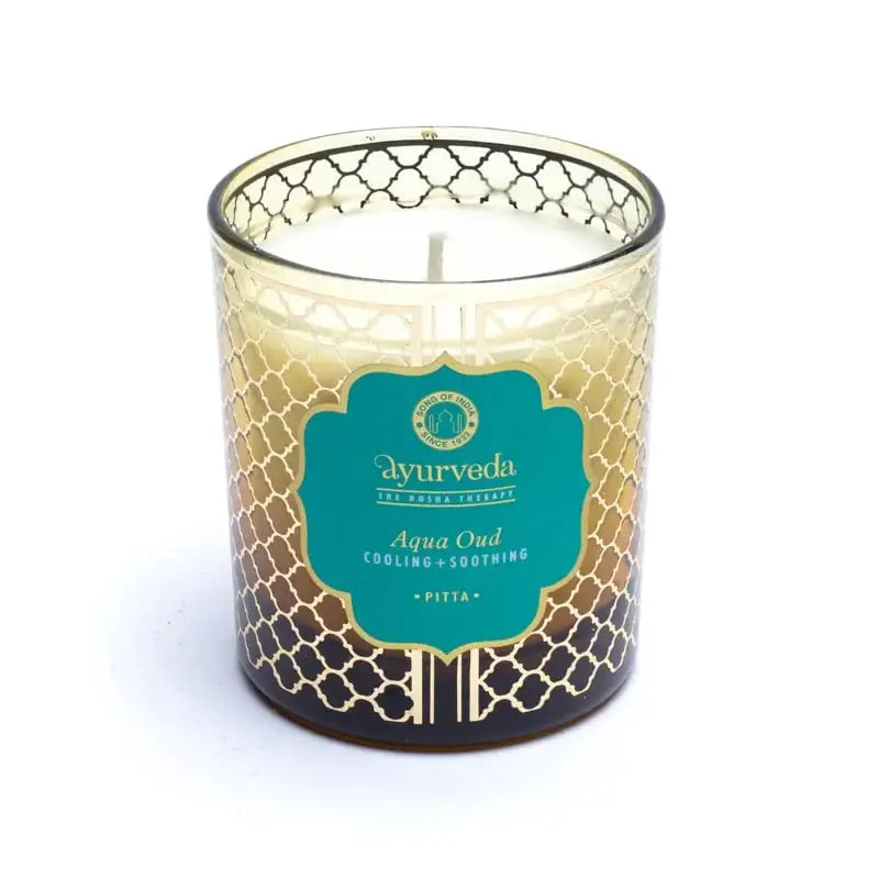 Bougie parfumée Aqua Oud 200gr Organic Goodness | Ayurveda Pitta