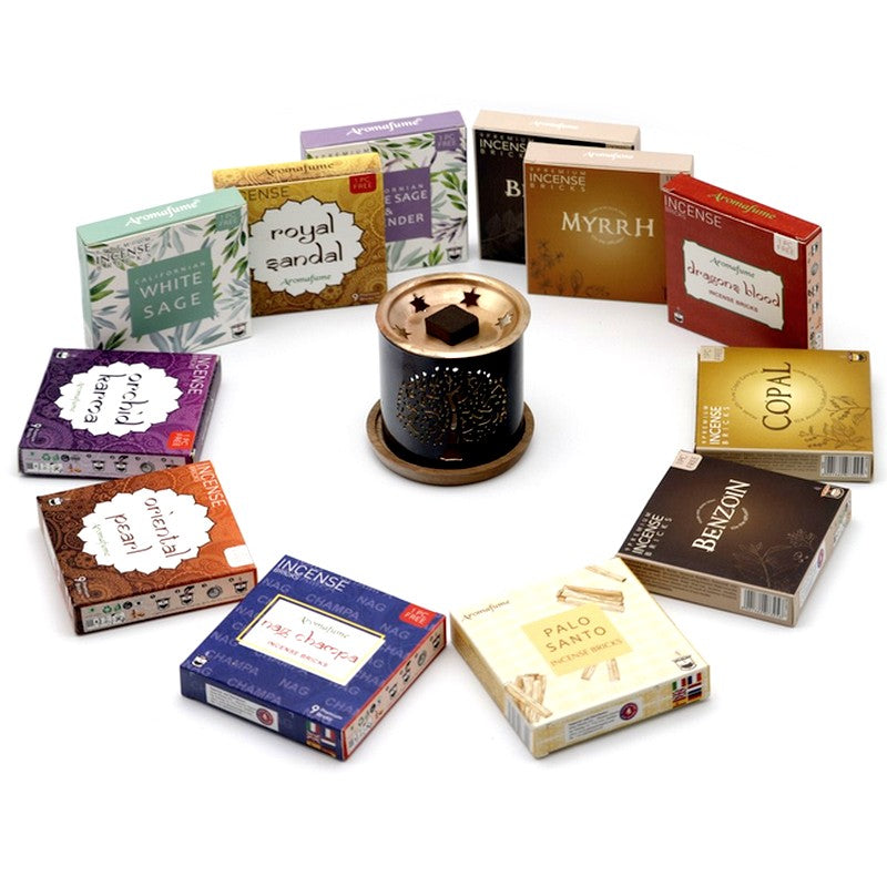 -20% | Pack XXL 12 senteurs Aromafume et porte-encens