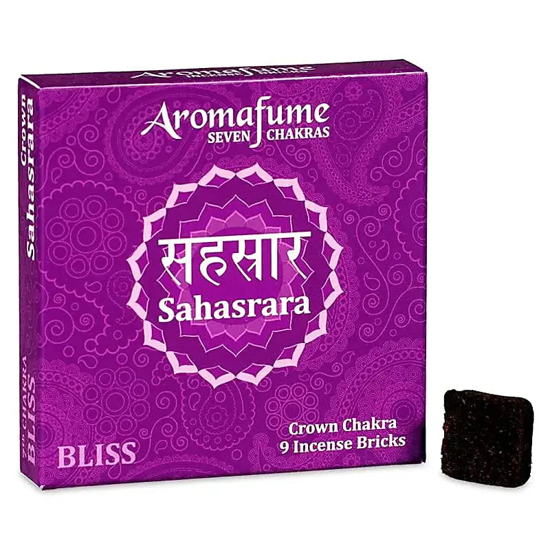 Briques d'encens 7eme Chakra Aromafume | 9 briques naturelles fait-main