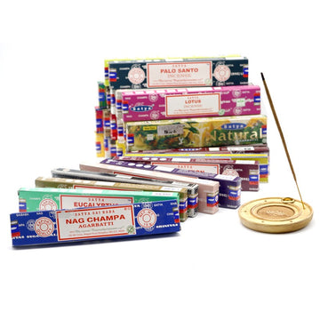 -20% | Pack XXL 33 senteurs Satya Sai Baba et porte-encens