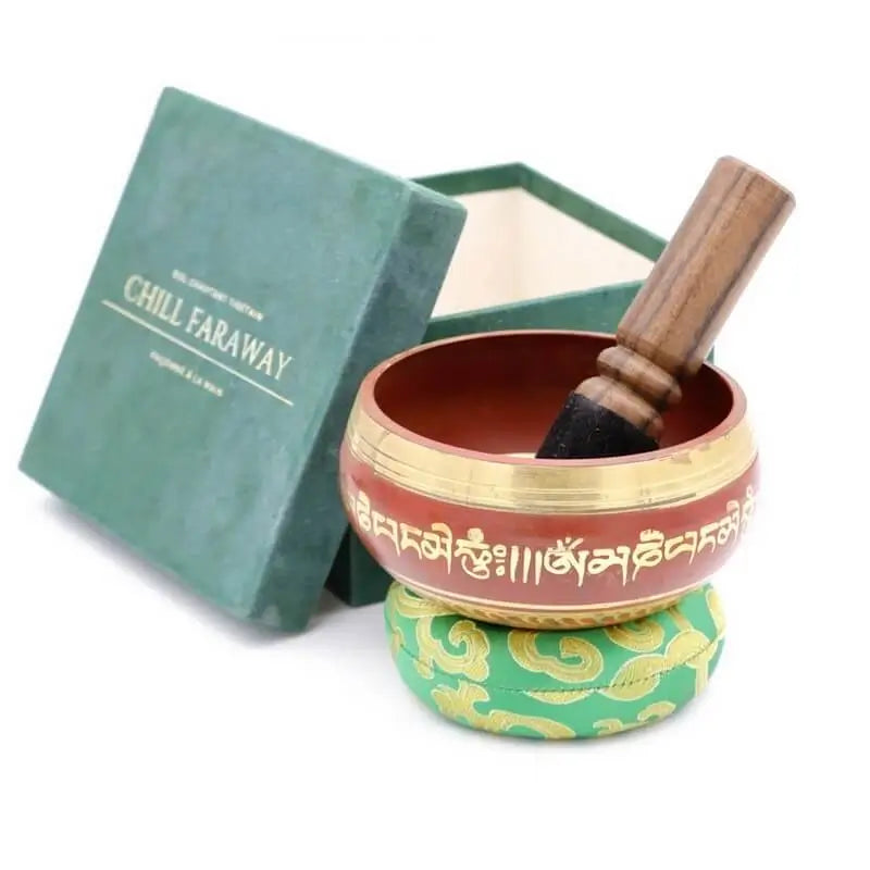 Bol chantant Tibetain traditionnel en laiton 10cm - Plusieurs couleurs disponibles | Artisanat du Népal