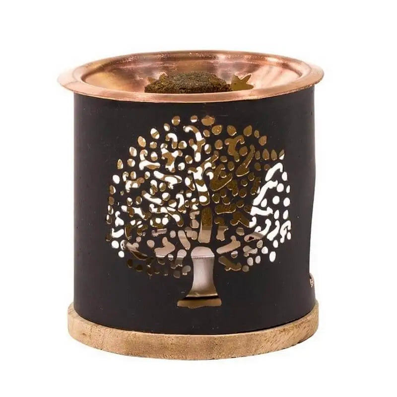 Porte-encens bougeoir Aromafume Arbre de Vie | Pour encens en briques