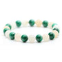 Bracelet perles Malachite & Aventurine | Véritables pierres fines 8mm