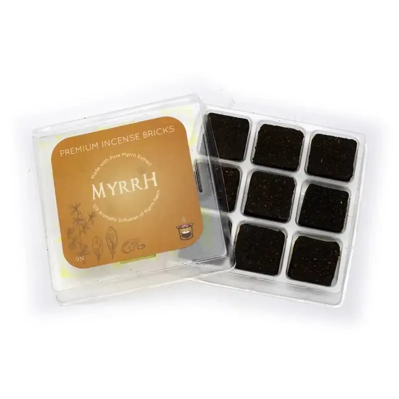 Briques d'encens Myrrhe Aromafume | 9 briques naturelles fait-main