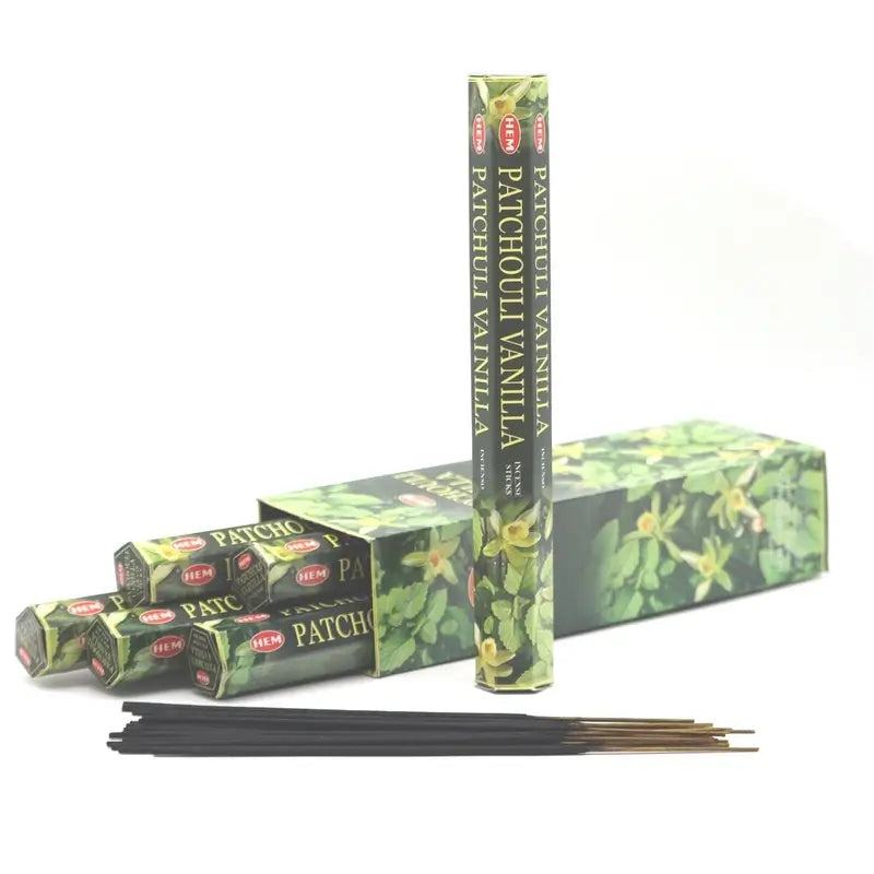 Encens HEM Patchouli Vanille 20gr