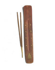 Porte-encens traditionnel d’Inde 25cm | Fait main en bois et laiton