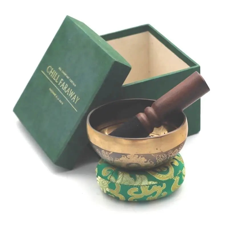 Bol chantant Tibetain traditionnel en bronze 10cm | Entièrement façonné à la main