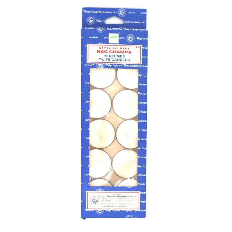 Bougies parfumées Satya Nag Champa | 12 bougies chauffe-plat naturelles