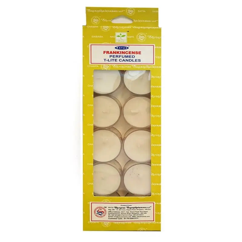 Bougies parfumées Satya Oliban | 12 bougies chauffe-plat naturelles