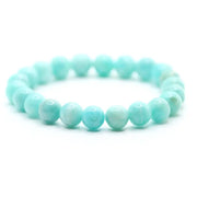 Bracelet perles Amazonite naturelle | Véritables pierres fines 8mm