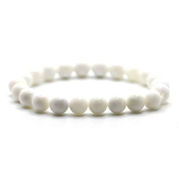 Bracelet perles nacre naturelle | Véritables pierres fines 8mm