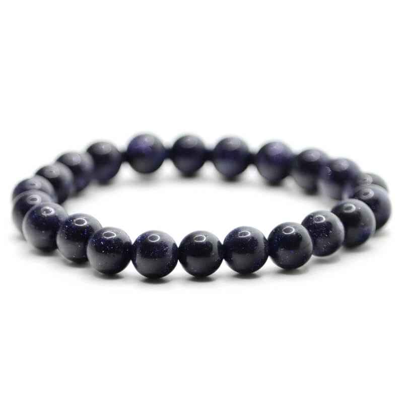 Bracelet perles nuit étoilée | Véritables pierres fines 8mm