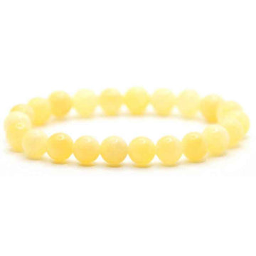 Bracelet perles Onyx miel naturel | Véritables pierres fines 8mm