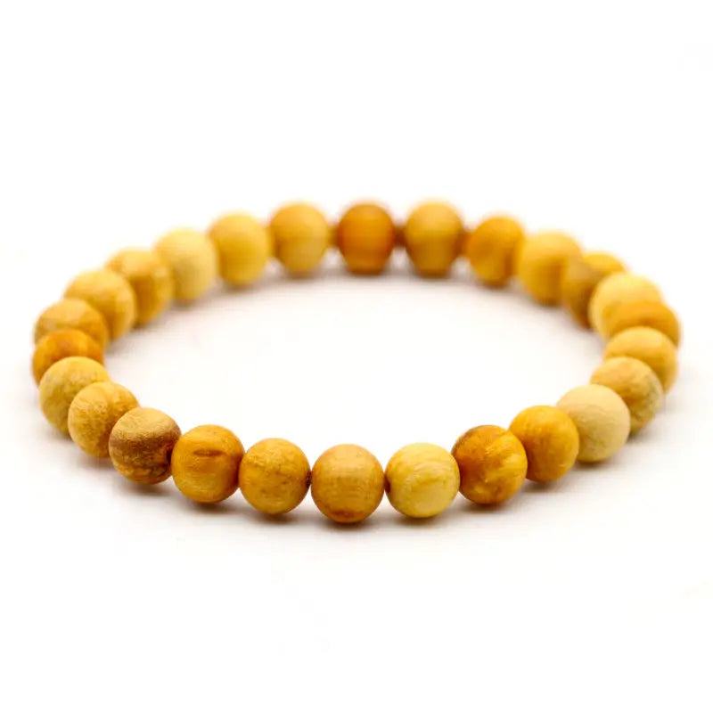 Bracelet de perles en bois de Palo Santo du Pérou | Boules 8 mm