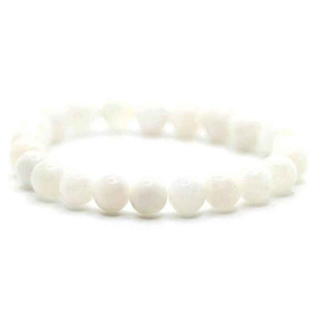 Bracelet perles pierre de lune naturelle | Véritables pierres fines 8mm