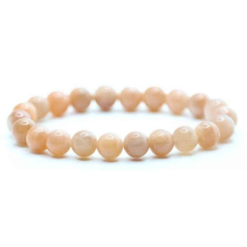 Bracelet perles pierre de soleil naturelle | Véritables pierres fines 8mm