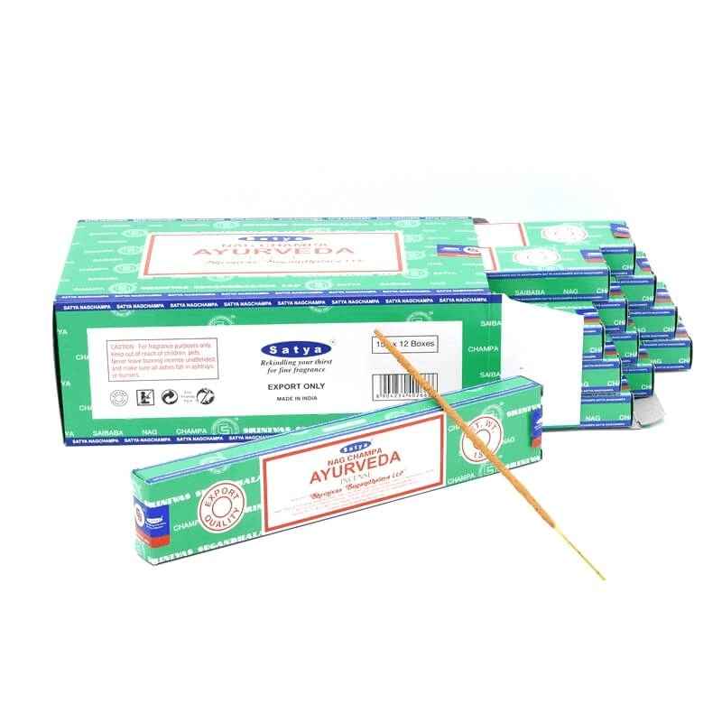 Encens Ayurveda 15g Satya Sai Baba | Bâtonnets d'encens Indien naturels