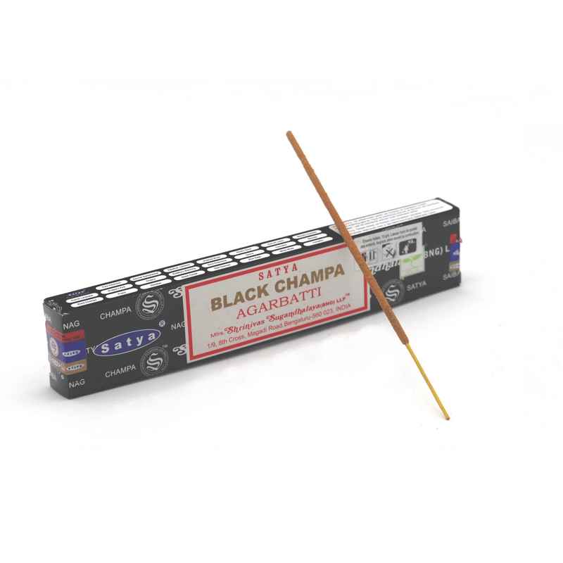 Encens Black Champa 15g Satya Sai Baba | Bâtonnets d'encens Indien naturels