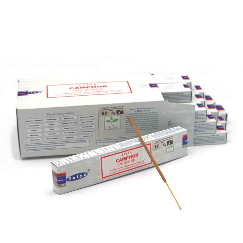 Encens Camphre 15g Satya Sai Baba | Bâtonnets d'encens Indien naturels