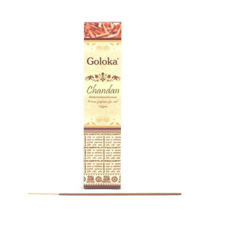 Encens Goloka Chandan 15g | Encens en bâtonnets naturel Indien