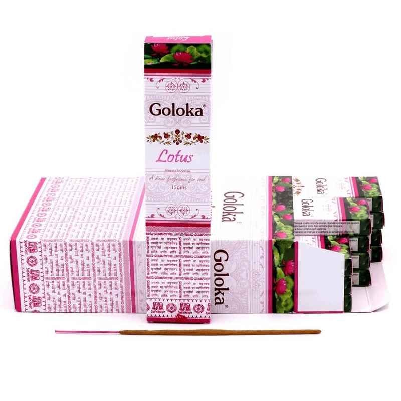 Encens Goloka Lotus 15g | Encens en bâtonnets naturel Indien