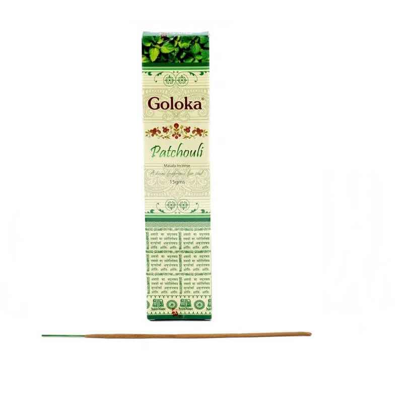 Encens Goloka Patchouli 15g | Encens en bâtonnets naturel Indien