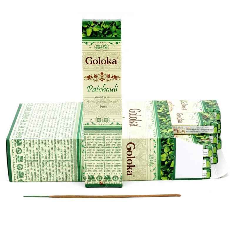 Encens Goloka Patchouli 15g | Encens en bâtonnets naturel Indien