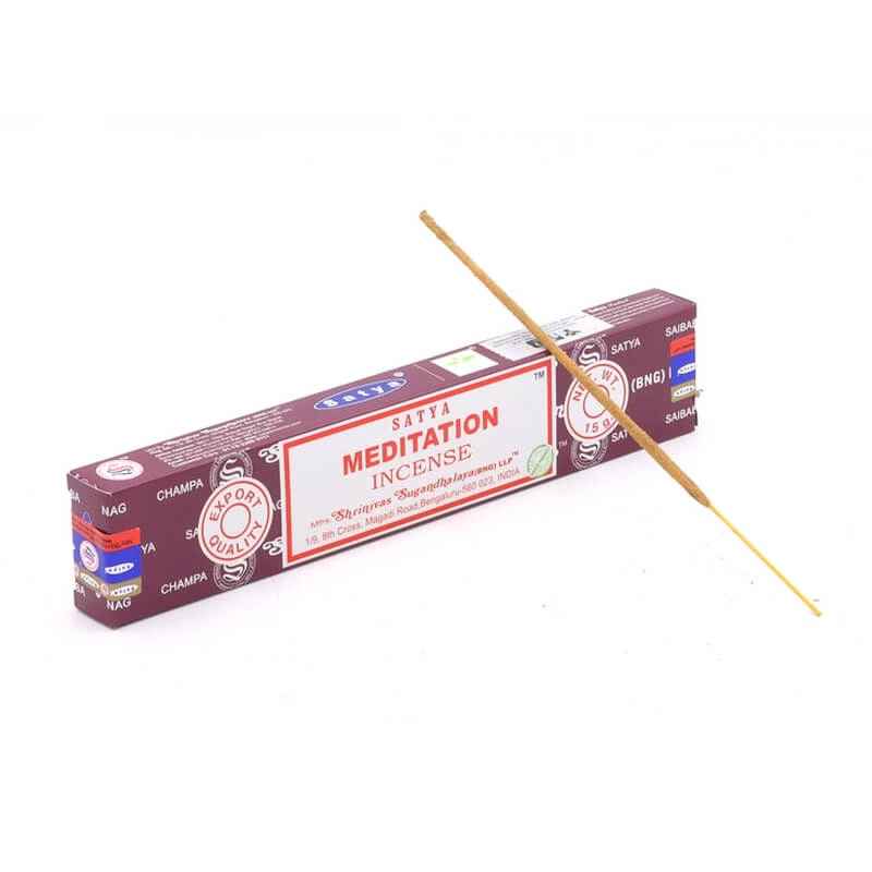 Encens Méditation 15g Satya Sai Baba | Bâtonnets d'encens Indien naturels