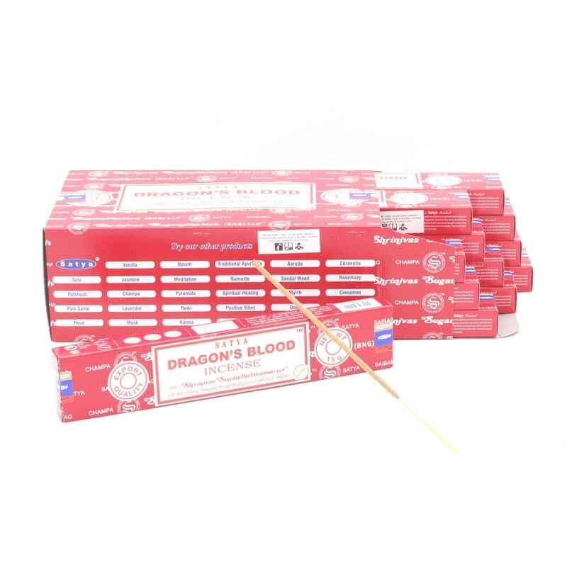 Encens Sang de Dragon 15g Satya Sai Baba | Bâtonnets d'encens Indien naturels