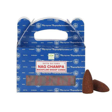 Encens Satya Nag Champa cônes backflow | 24 cônes à reflux