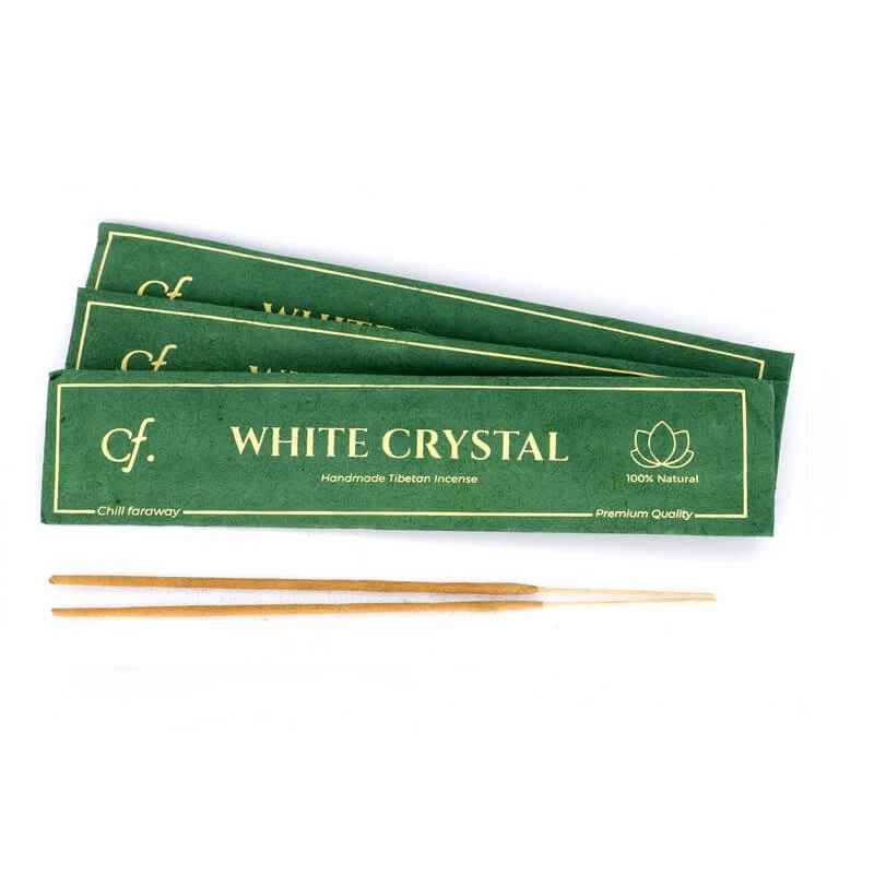 Encens traditionnel Tibetain Cristal blanc Chill faraway | 15 bâtonnets