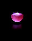 Lampe de sel de l’Himalaya rose Bol USB 1kg | Aux 7 couleurs des chakras