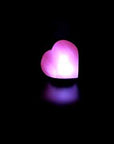 Lampe de sel de l’Himalaya rose Coeur USB 1kg | Aux 7 couleurs des chakras