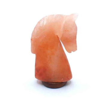 Lampe de sel de l'Himalaya rose Cheval 23cm 2kg | Taillée à la main