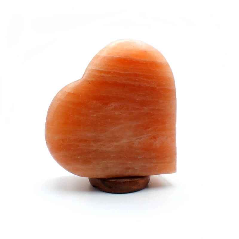 Lampe de sel de l'Himalaya rose Coeur 20cm 5kg | Taillée à la main