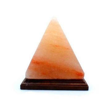 Lampe de sel de l'Himalaya rose Pyramide 20cm 3kg | Taillée à la main