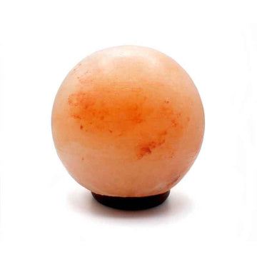 Lampe de sel de l'Himalaya rose Sphere 20cm 9kg | Taillée à la main